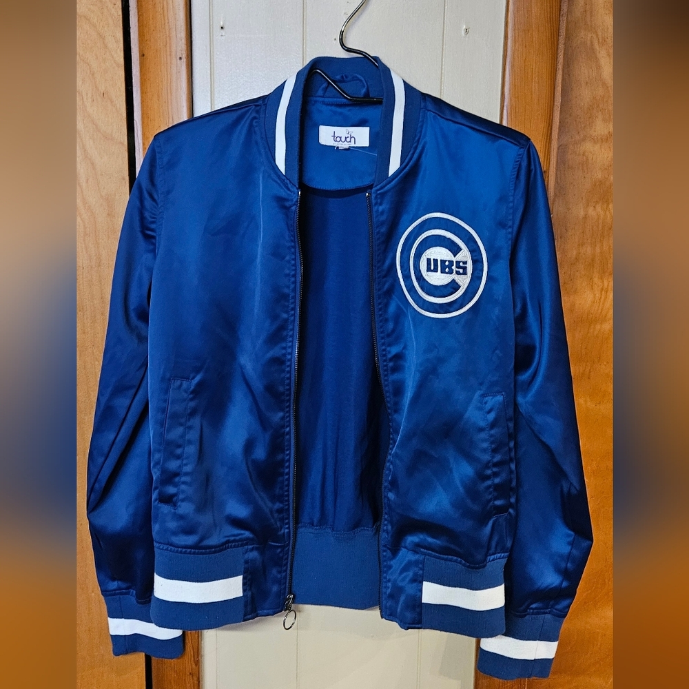 Touch by Alyssa Milano Blue Cubs Bomber Jacket
